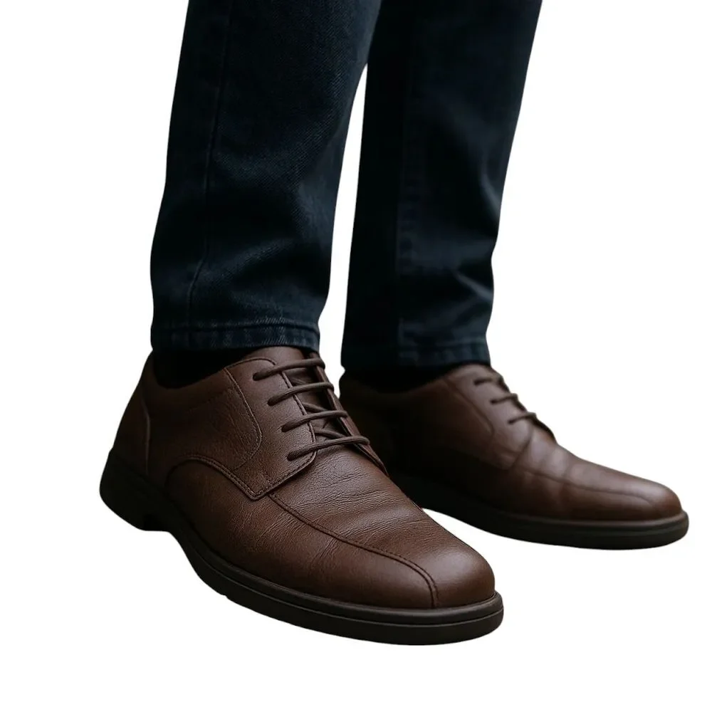 JOHNSTON & MURPHY Shuler Bicycle Brown Pebble Lace-up Size 10M Comfort & Style